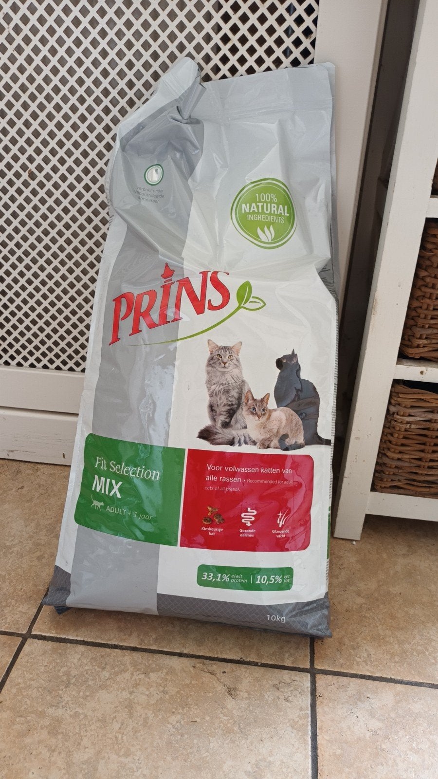 prins adult mix kattenvoer brokken 10kg, Dieren en Toebehoren, Ophalen of Verzenden, Kat