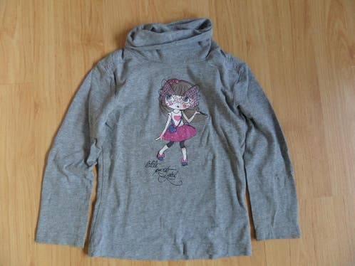 Grijs colshirtje van C&A maat 92/98: ALS NIEUW, Ophalen of Verzenden, Zo goed als nieuw, Meisje, Shirt of Longsleeve