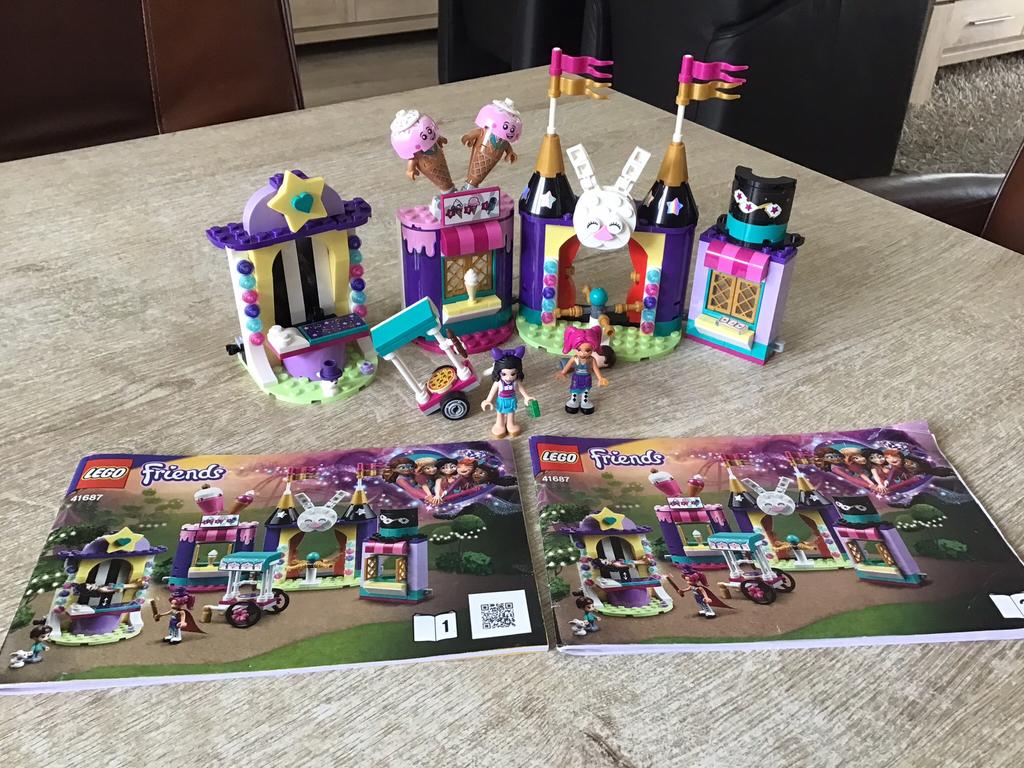 Lego friends magische kermis kermiskraampjes 41687, Ophalen of Verzenden, Zo goed als nieuw