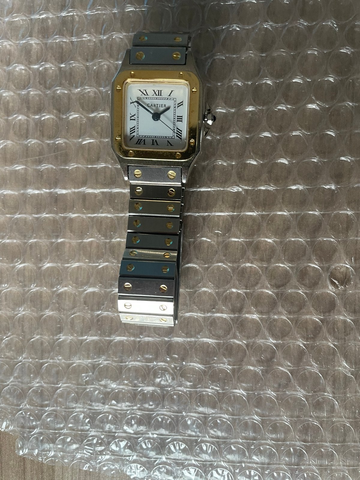 Cartier Santos Galbée Dameshorloge - Staal/Goud, Overige merken, Staal, Polshorloge, Nieuw