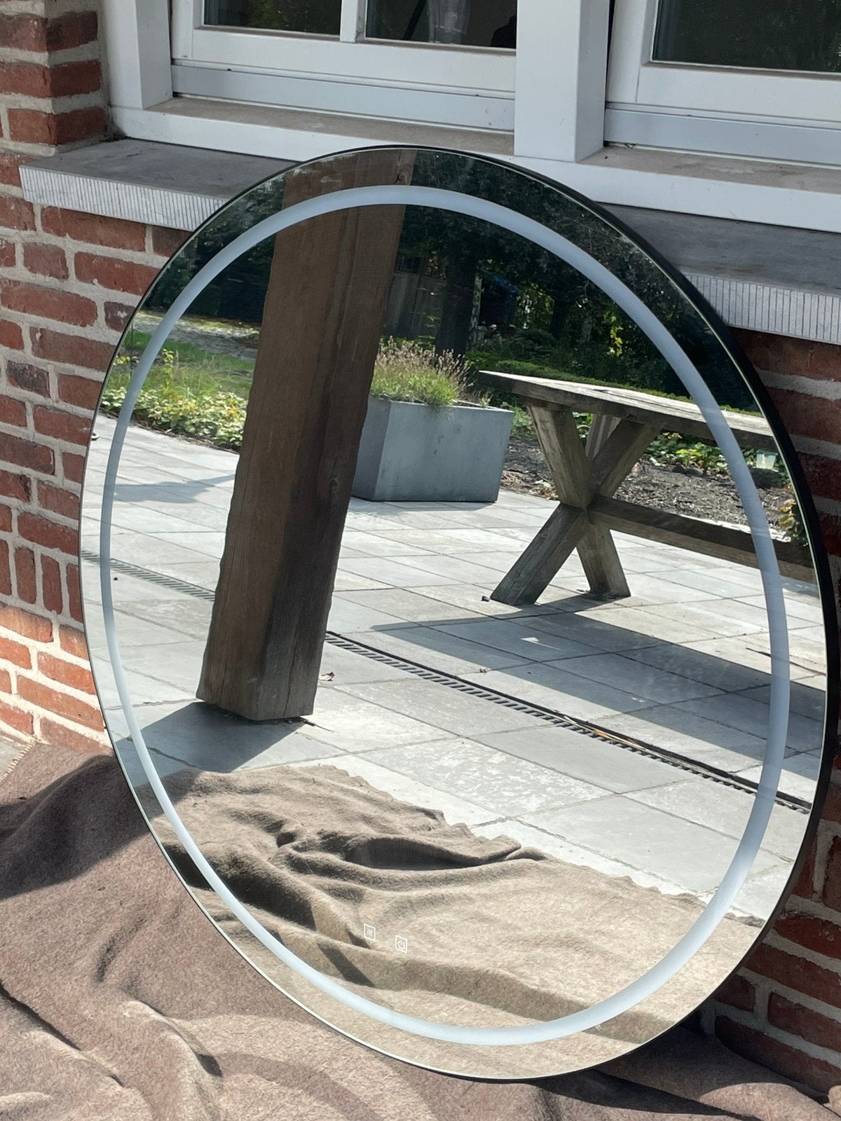 Thebalux spiegel 110cm verwarmd en verlichting, Ophalen, Zo goed als nieuw