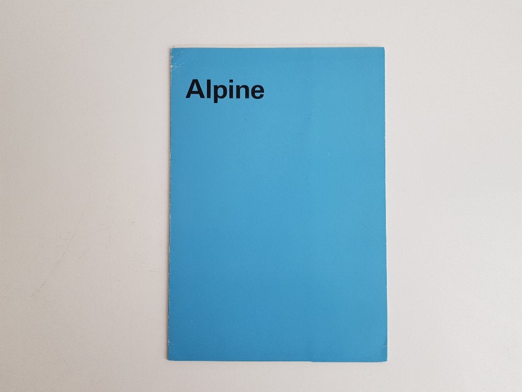 Renault Alpine A108 | A110 brochure - Origineel 1963 - FR, Alpine Renault, Ophalen of Verzenden, Zo goed als nieuw, Renault