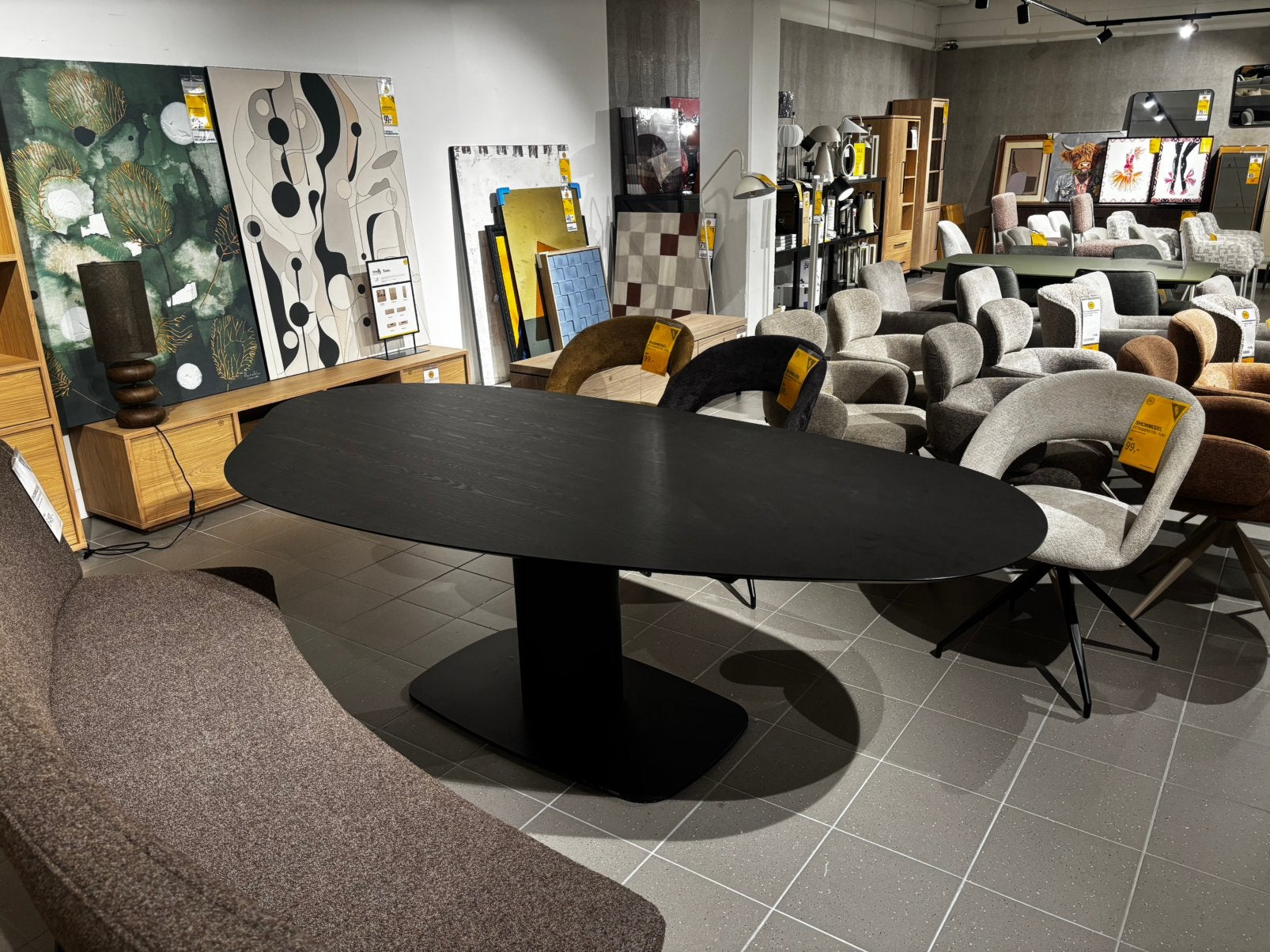 Organische eettafel, Ophalen, 100 tot 150 cm, 200 cm of meer, Zo goed als nieuw