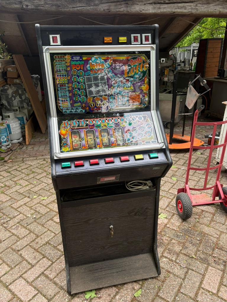 Vintage gokkast Quicky Lotto, Verzamelen, Automaten | Gokkasten en Fruitautomaten, Overige munten, Ophalen of Verzenden, Gebruikt