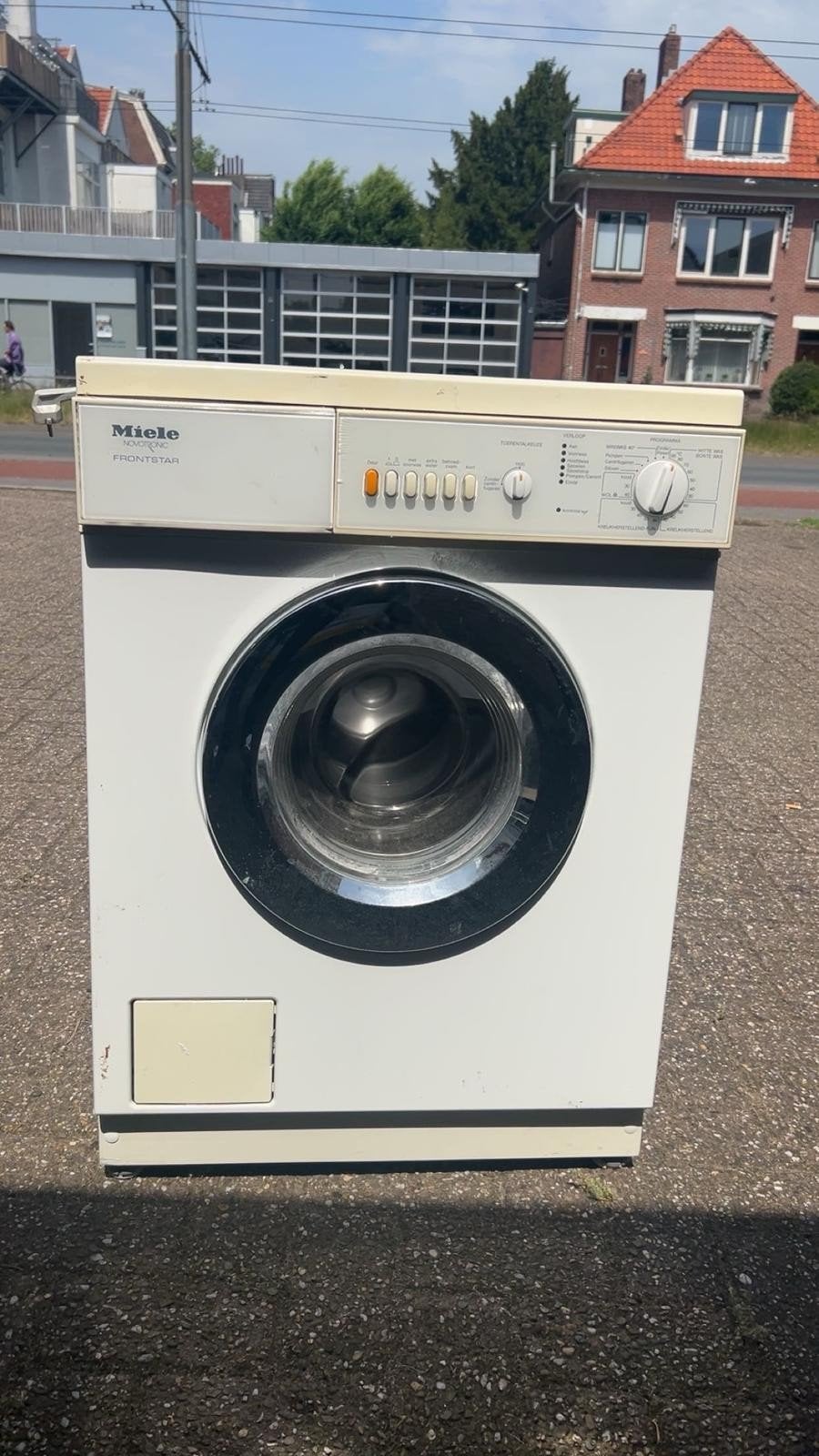 Ouderwetse, onverwoestbare Miele Novotronic Frontstar, 6 tot 8 kg, Ophalen of Verzenden, Voorlader, 85 tot 90 cm