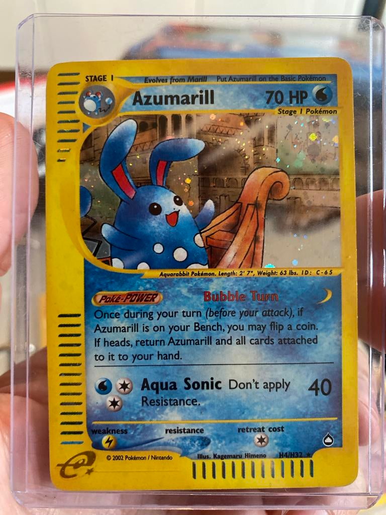 Azumarill holo - Aquapolis H4, Ophalen of Verzenden, Zo goed als nieuw