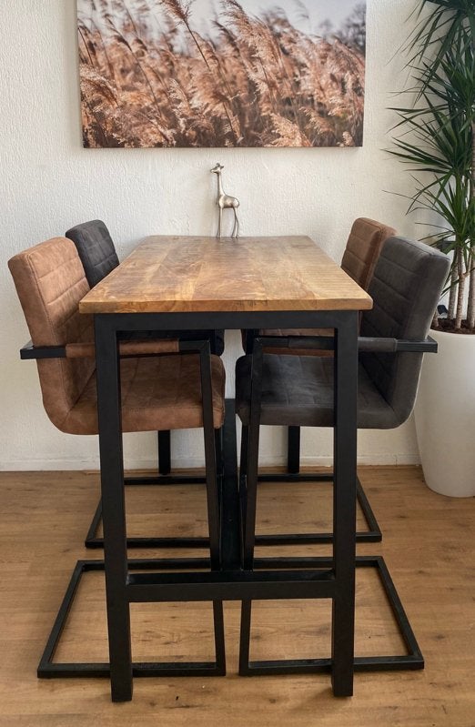 Bar tafel met stoelen, Huis en Inrichting, Barren, Ophalen, Zo goed als nieuw