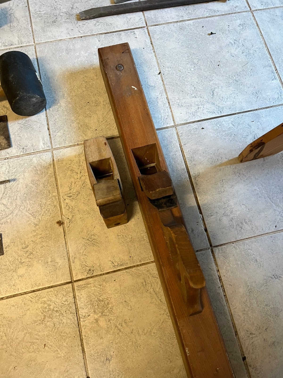 2x antiek handschaaf goed onderhouden, Ophalen of Verzenden