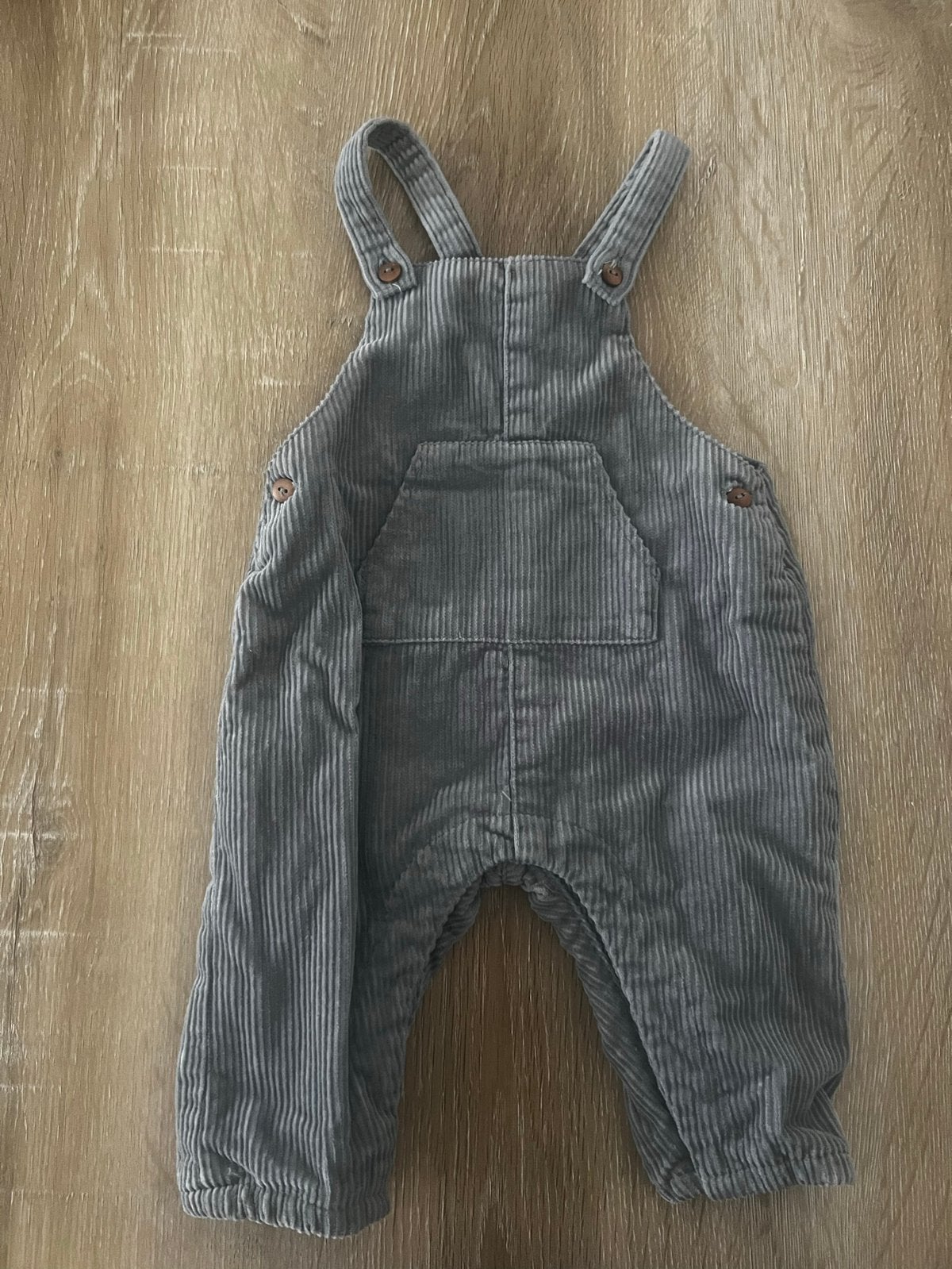 Zara blauwgrijs maat 68 rib tuinbroek, Kinderen en Baby's, Babykleding | Maat 68, Ophalen of Verzenden, Zo goed als nieuw