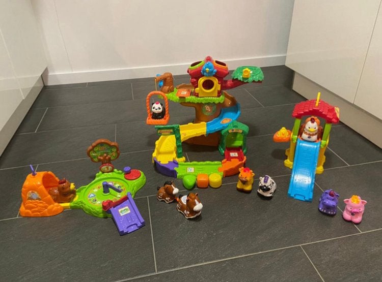 Set Zoef Zoef dieren Vtech, Kinderen en Baby's, Speelgoed | Vtech, Ophalen, Zo goed als nieuw, 6 maanden tot 2 jaar
