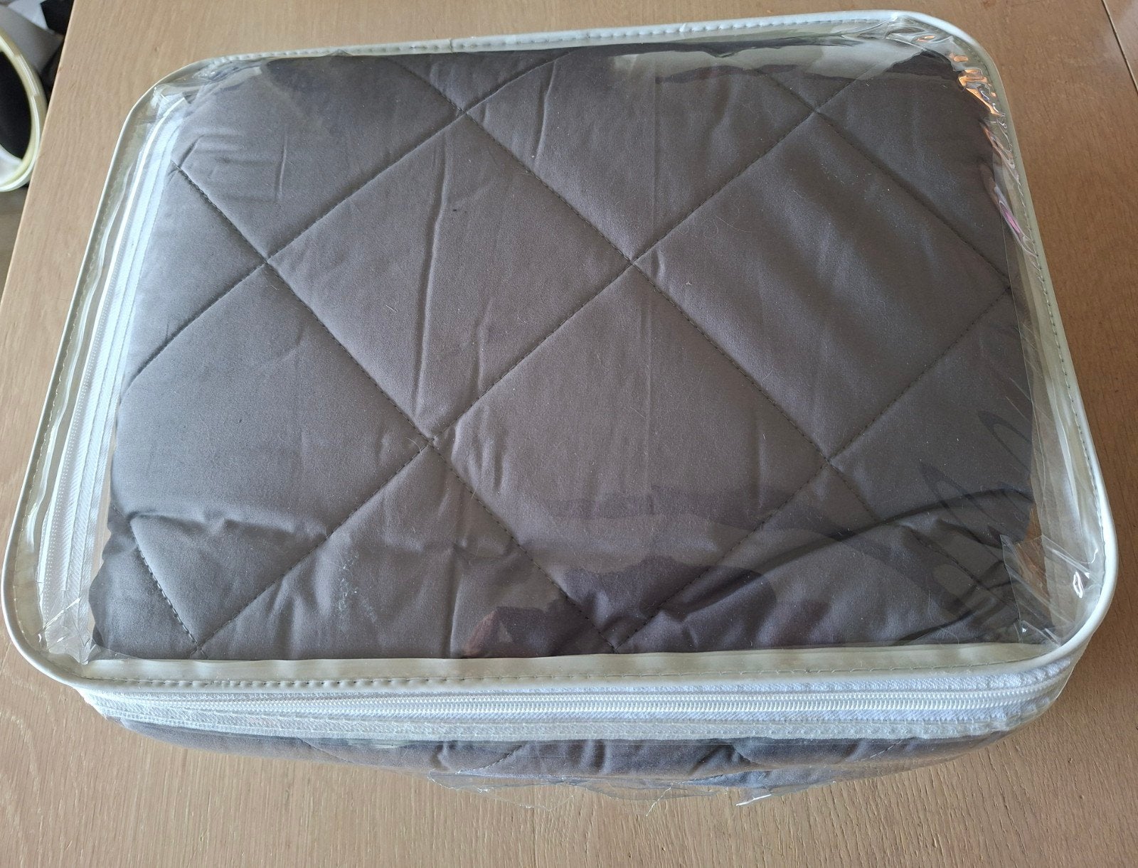 Nieuwe verzwaringsdeken 7 kg, grijs (plm 200x175), Ophalen, Nieuw, Grijs, Deken of Dekbed