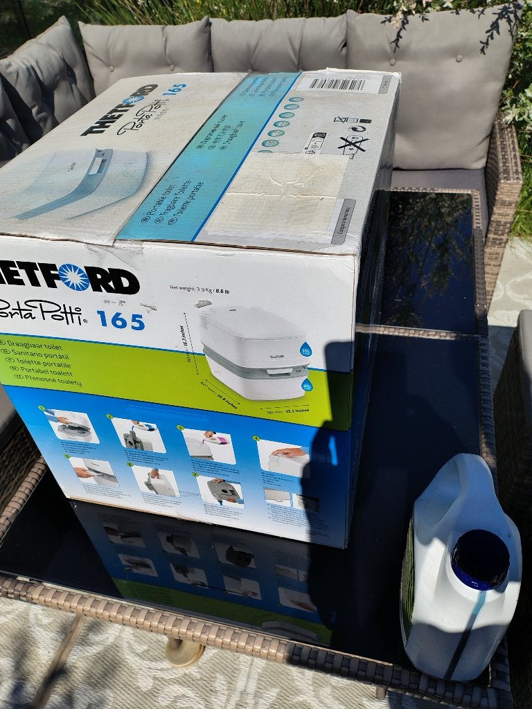 Thetford Qube 165 Porta Potti - Wit en Toiletvloeistof, Ophalen, Nieuw