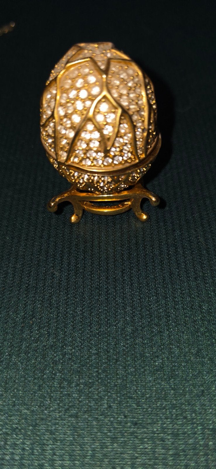 Faberge Imperial Coronation Egg sieradendoosje met strass st, Ophalen of Verzenden