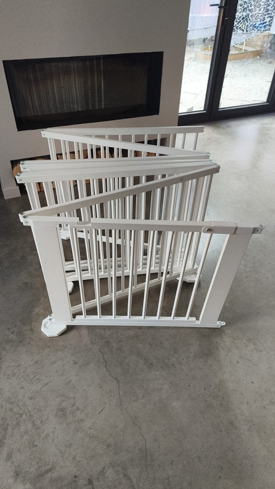 Grondbox Boxenland 7,32 meter wit (79 cm hoog) met deurtje, Kinderen en Baby's, Boxen, Ophalen, Zo goed als nieuw, Rechthoekig