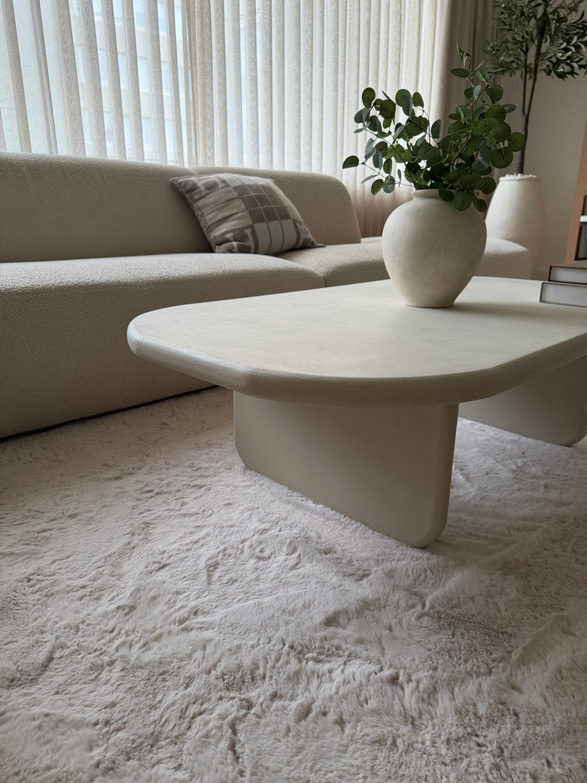 Salontafel beton cire sand 120x70 cm, Huis en Inrichting, Tafels | Salontafels, Ophalen, Overige materialen, 100 tot 150 cm, Minder dan 50 cm