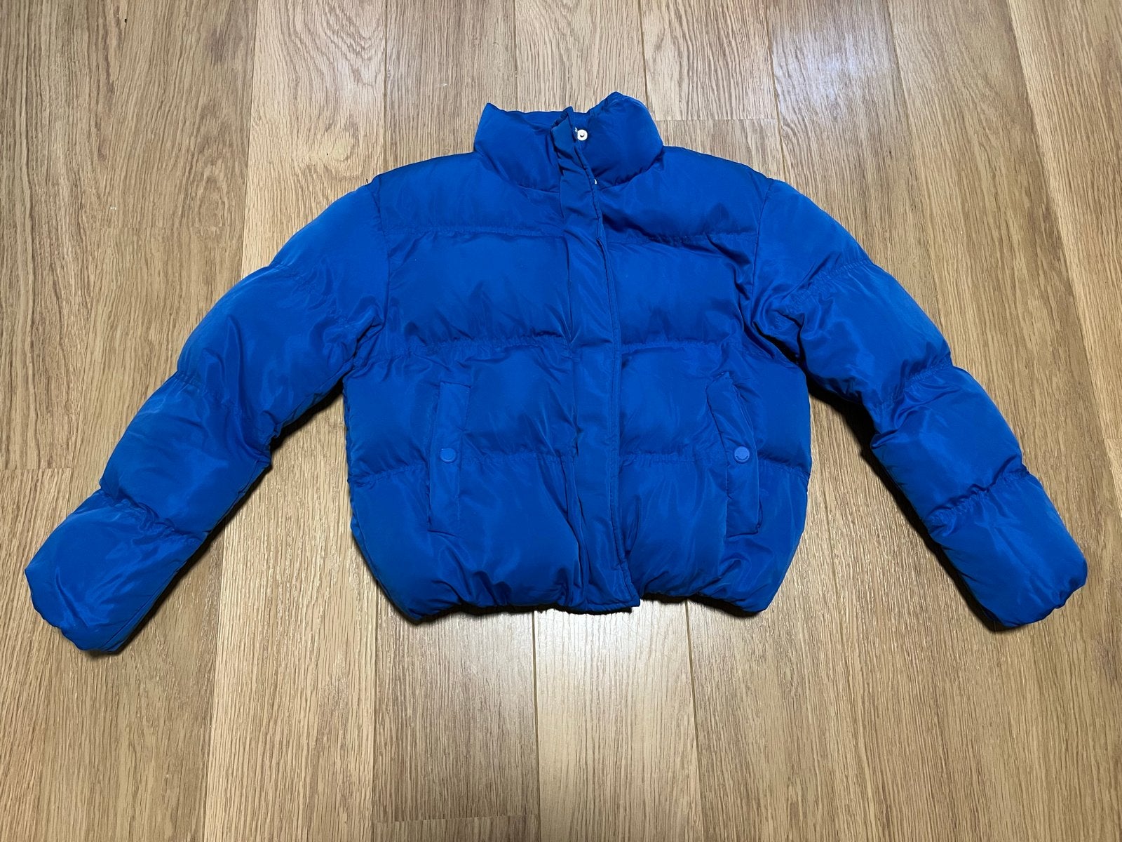 Blauwe winterjas dames maat S, Ophalen of Verzenden, Zo goed als nieuw, Maat 36 (S), Blauw