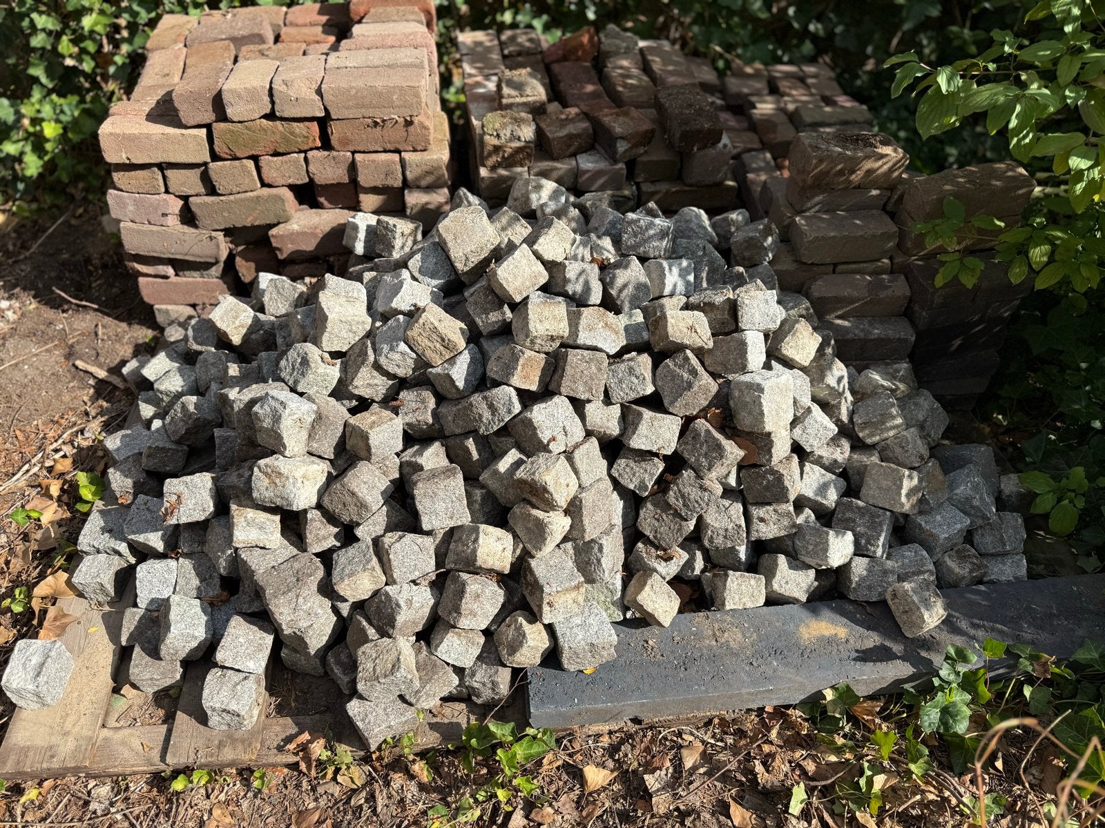 Graniet keien - Perfect voor Tuin en Terras, Ophalen, Gebruikt, Klinkers, Natuursteen