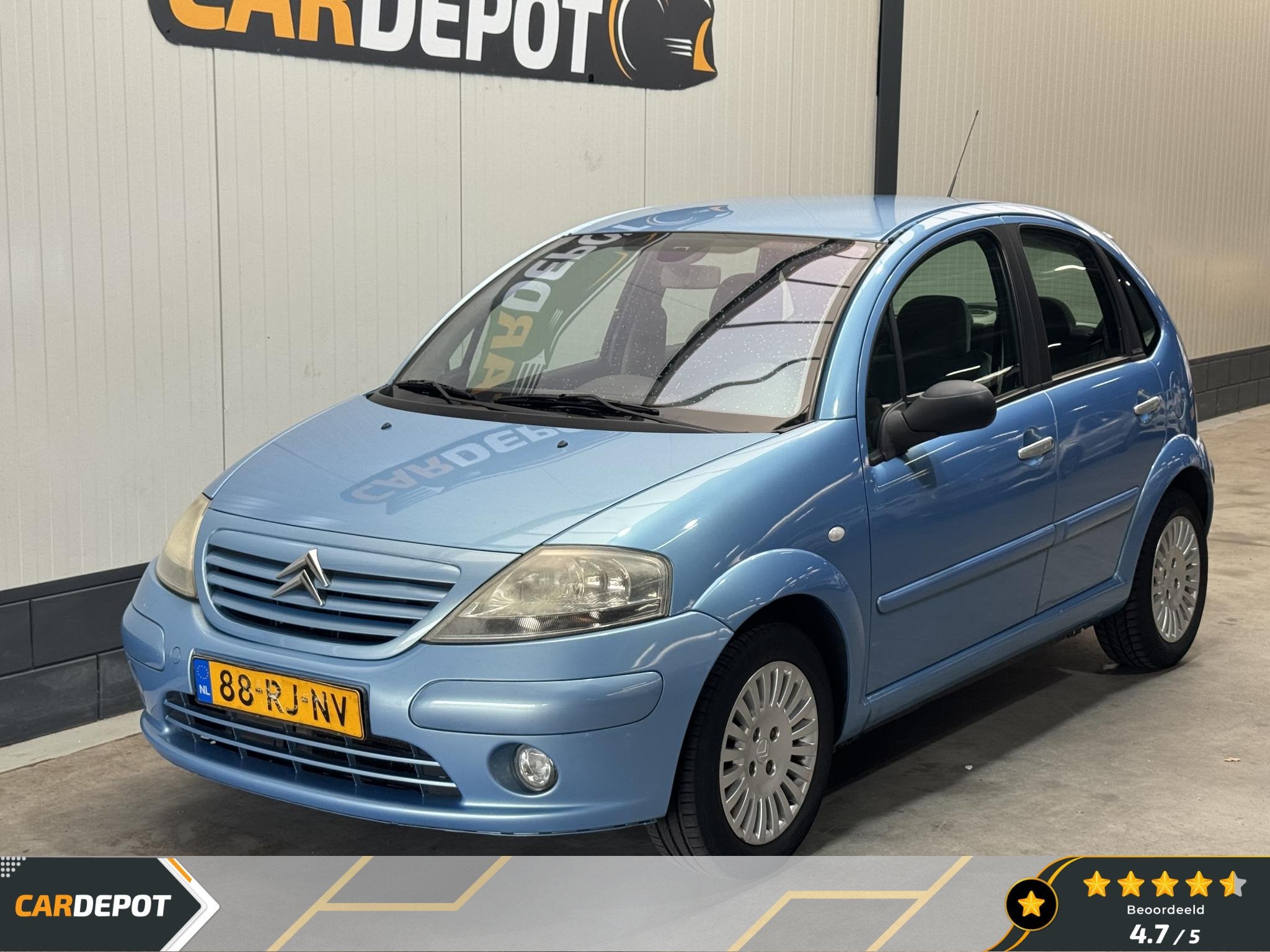 Citroen C3 1.4i Exclusive, Auto's, Citroën, Voorwielaandrijving, Stof, Blauw, Handgeschakeld
