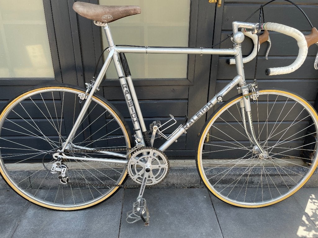 Vintage Raleigh Record racefiets., 28 inch, Gebruikt, 57 tot 61 cm, Ophalen