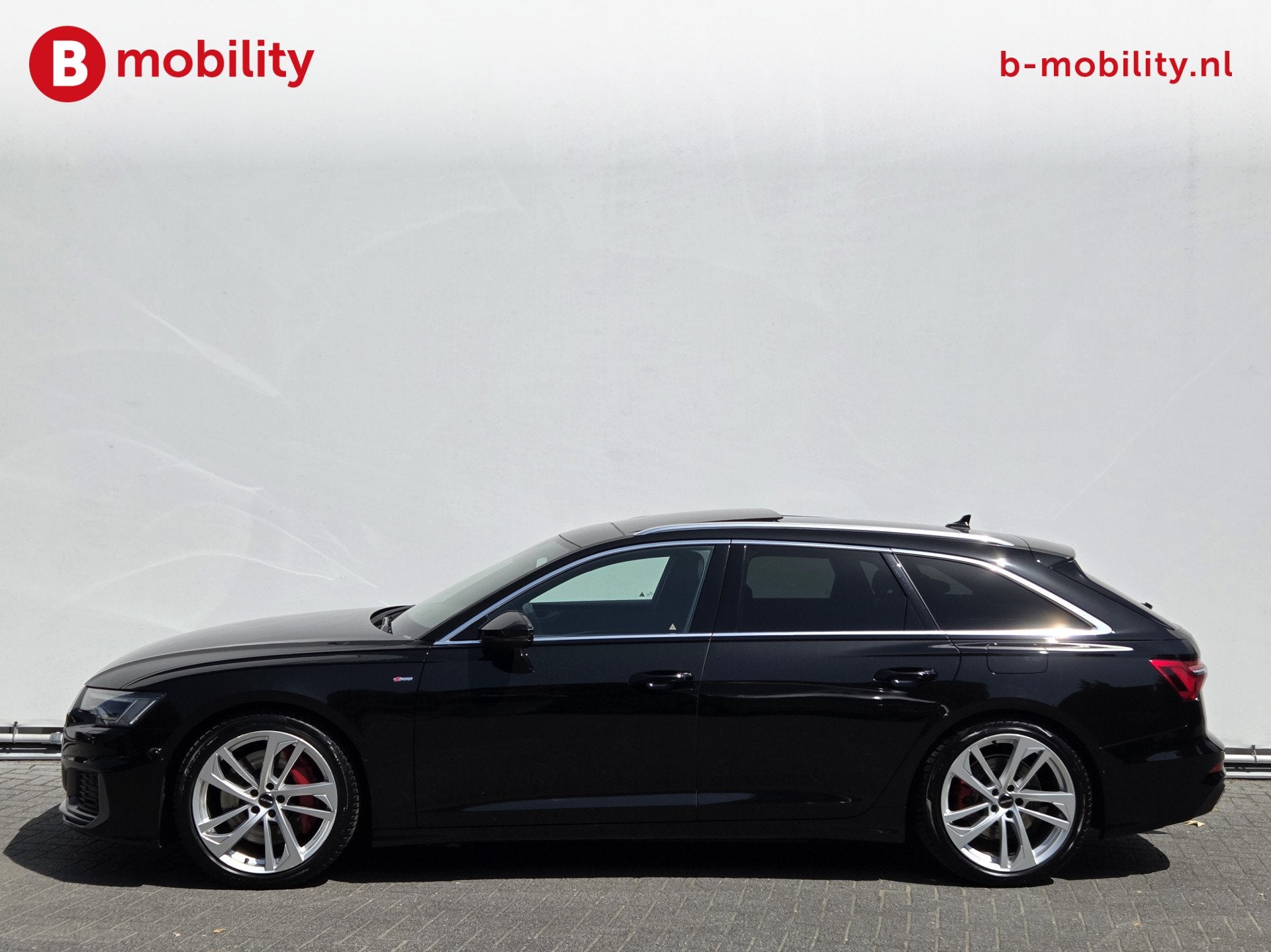 Audi A6 Avant 55 TFSI e quattro S-Line Competition Hybride T, Auto's, Audi, Automaat, 4 cilinders, Zwart, Vierwielaandrijving