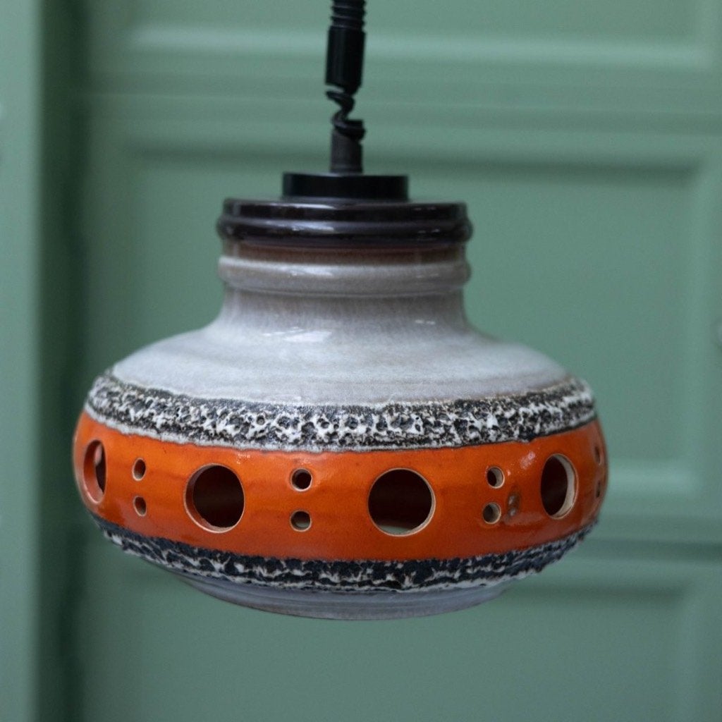 Herda Fat Lava hanglamp, Ophalen, Zo goed als nieuw, Keramiek