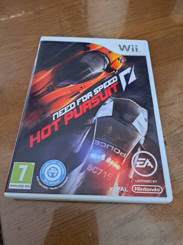 Need for Speed Hot Persuit Wii, Spelcomputers en Games, Games | Nintendo Wii, Racen en Vliegen, Ophalen of Verzenden, Zo goed als nieuw