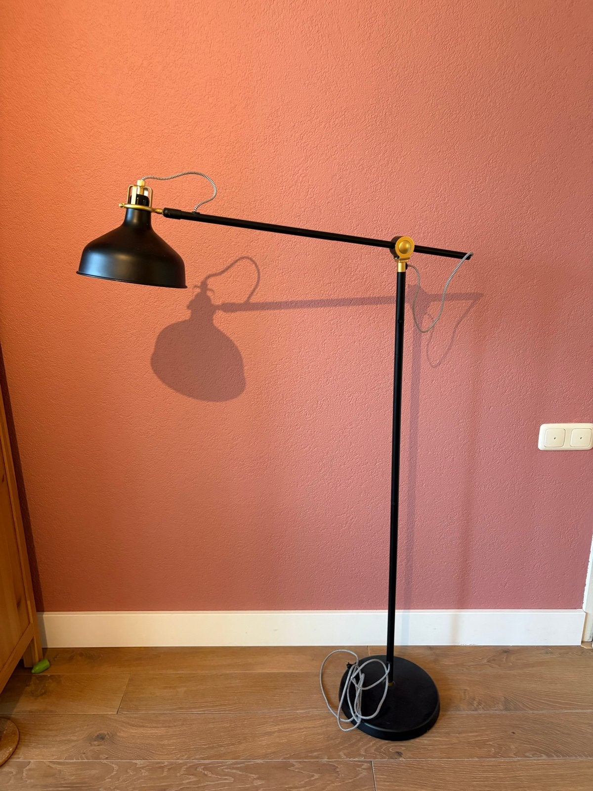 Ikea vloerlamp inclusief LED lamp, Ophalen, Gebruikt, 100 tot 150 cm, E27 (groot)