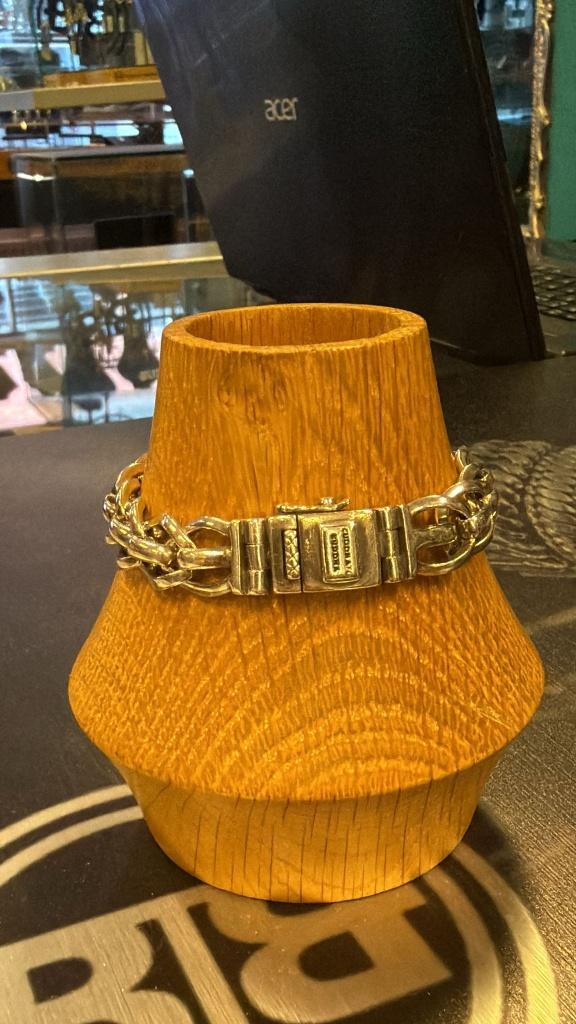 BUDDHA TO BUDDHA ARMBAND TYPE J153 D HANNY XS 18 CM € 119,95, Ophalen of Verzenden, Zo goed als nieuw, Zilver, Zilver