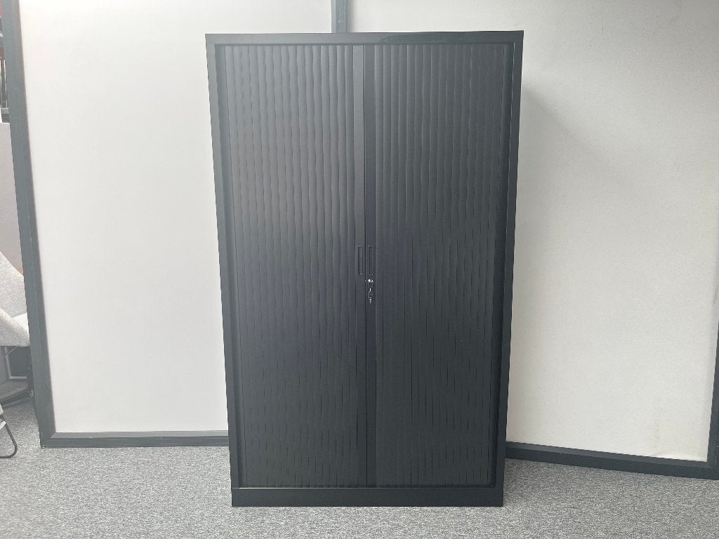 Zwarte robberechts roldeurkast 198x120, Ophalen, 100 tot 150 cm, Nieuw, 150 tot 200 cm