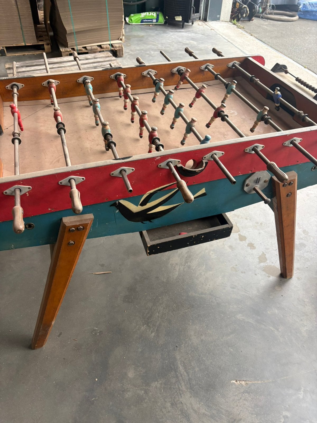 Antieke voetbal tafel jaren 30/40, Ophalen of Verzenden, Gebruikt