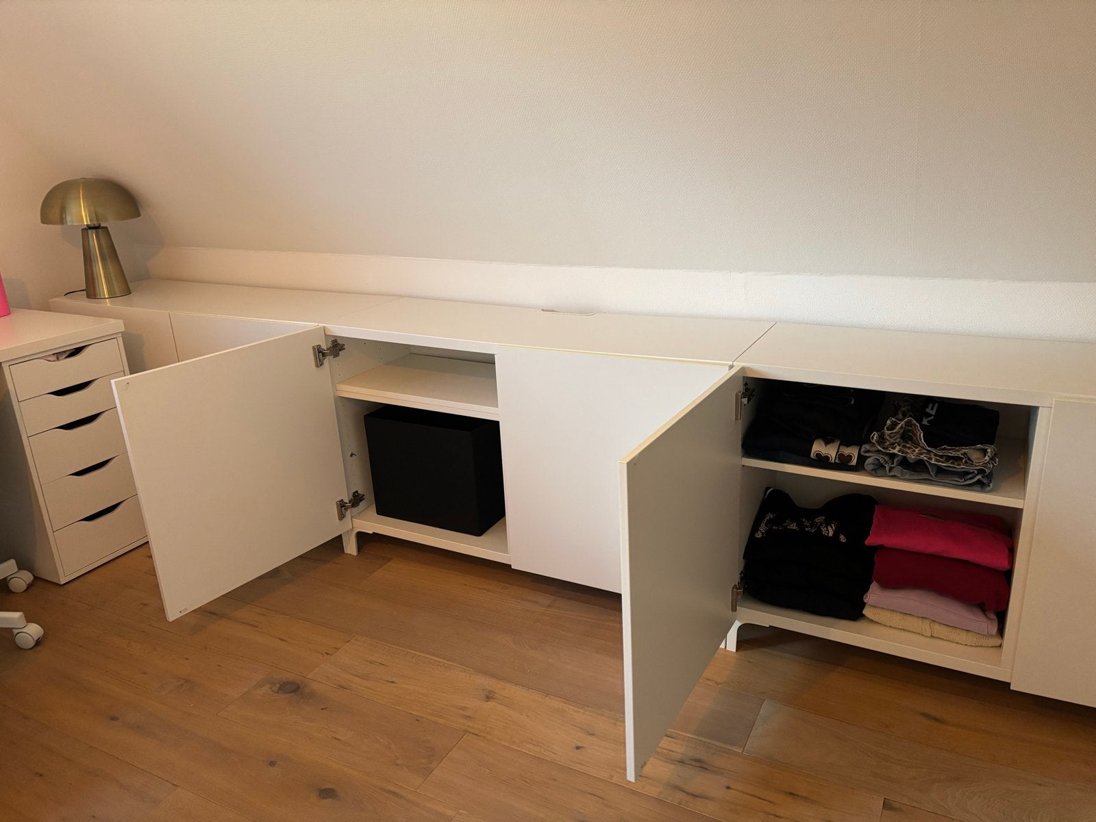 Witte ikea opbergkast met 6 deuren, Ophalen, Gebruikt