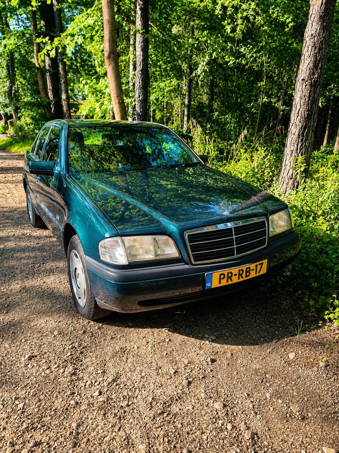 Mercedes-Benz C-Klasse 1.8 C180 Sedan Classic 1996 Groen, Auto's, 1575 kg, Zwart, 4 cilinders, 122 pk