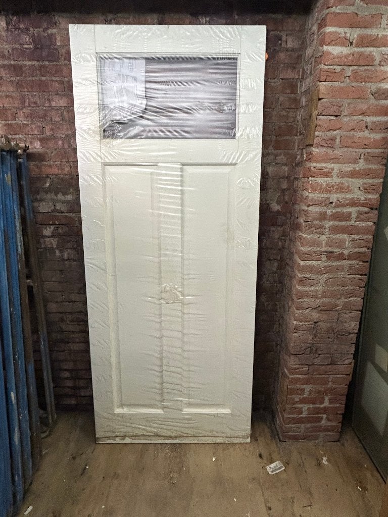 witte binnendeur, Doe-het-zelf en Verbouw, Deuren en Horren, Ophalen, 80 tot 100 cm, Binnendeur, Zo goed als nieuw