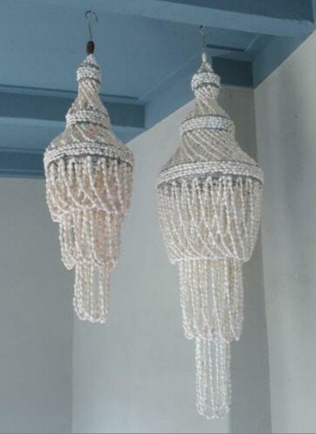 Schelpenhanger schelpenlamp schelpenmobiel ibiza boho, Huis en Inrichting, T, Nieuw, Ophalen of Verzenden, N