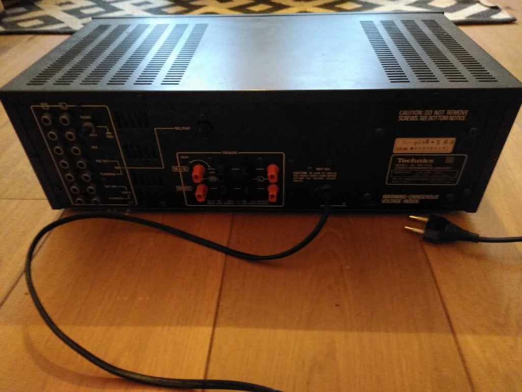 Vintage Technics SU-V2A versterker, Gebruikt, Ophalen, Overige merken, Minder dan 60 watt