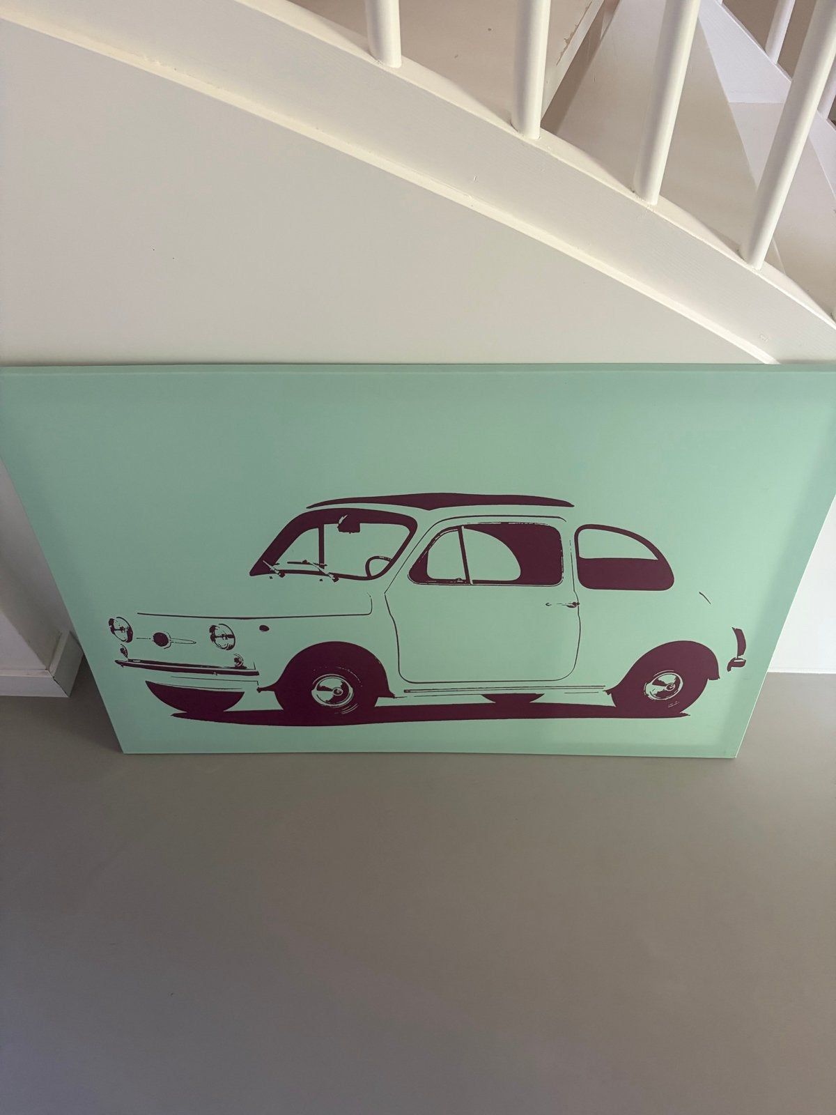 Ikea Fiat poster 70x100cm, Ophalen, 50 – 75, Zo goed als nieuw, 75 tot 100 cm