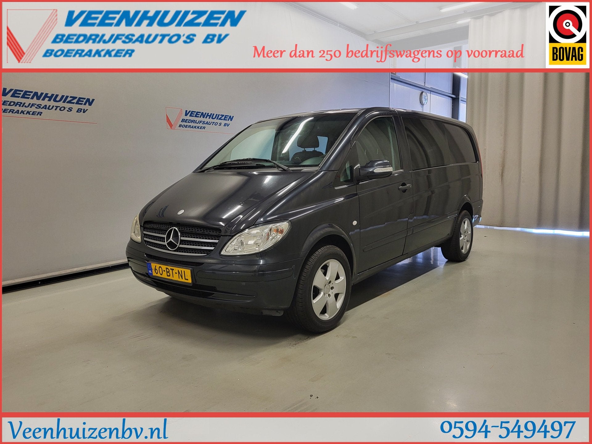 Mercedes-Benz Vito 115CDI L2/H1 Dubbele Cabine Marge Automaa, Auto's, Automaat, Achterwielaandrijving, Gebruikt, 4 cilinders