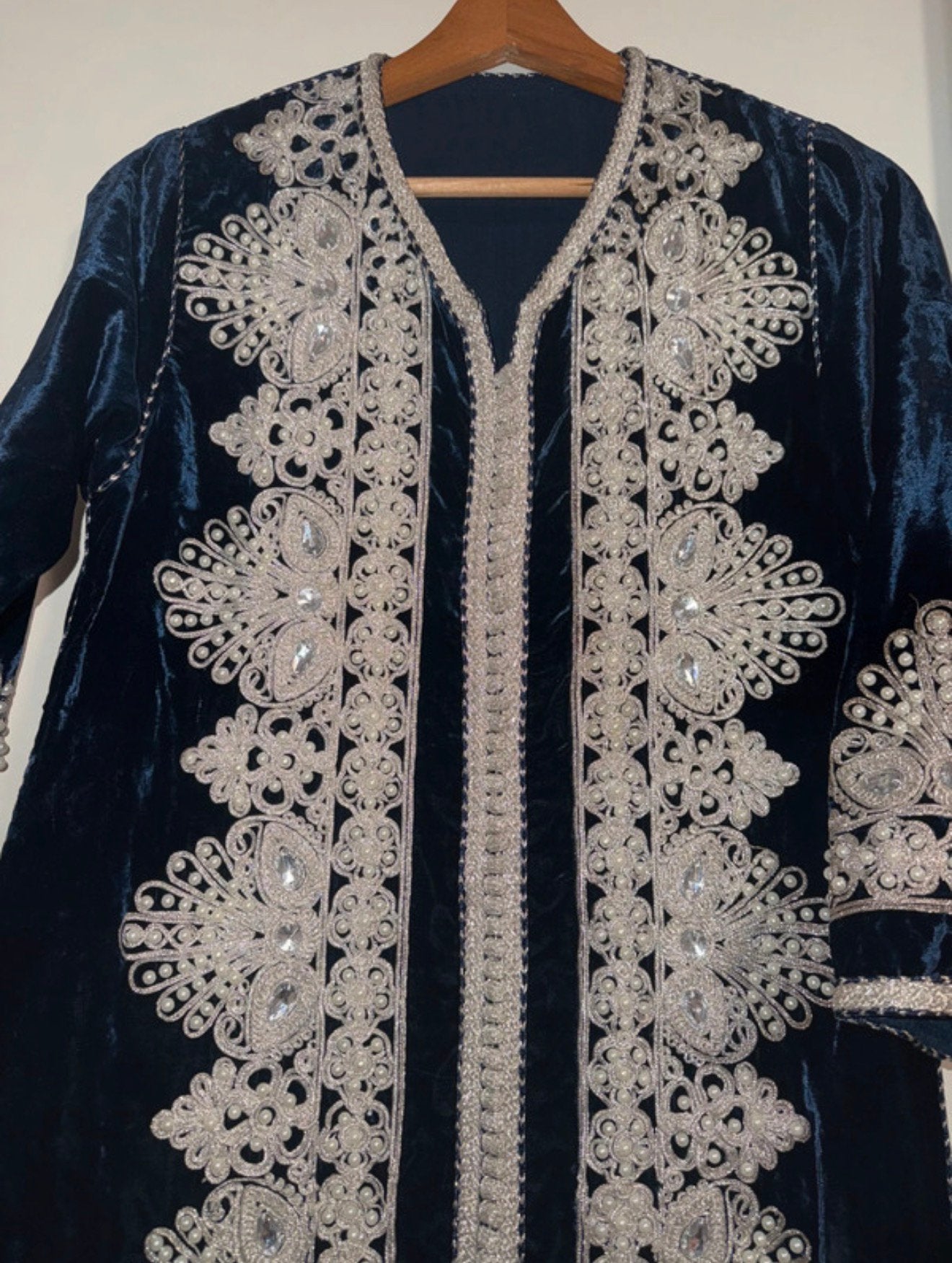 Kaftan koningsblauw, Maat 38/40 (M), Galajurk, Blauw, Ophalen of Verzenden