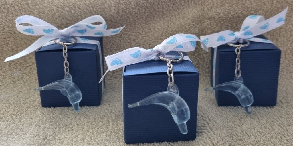 geboorte bedankjes, met dolfijntje, Kinderen en Baby's, Kraamcadeaus en Geboorteborden, Ophalen of Verzenden, Nieuw