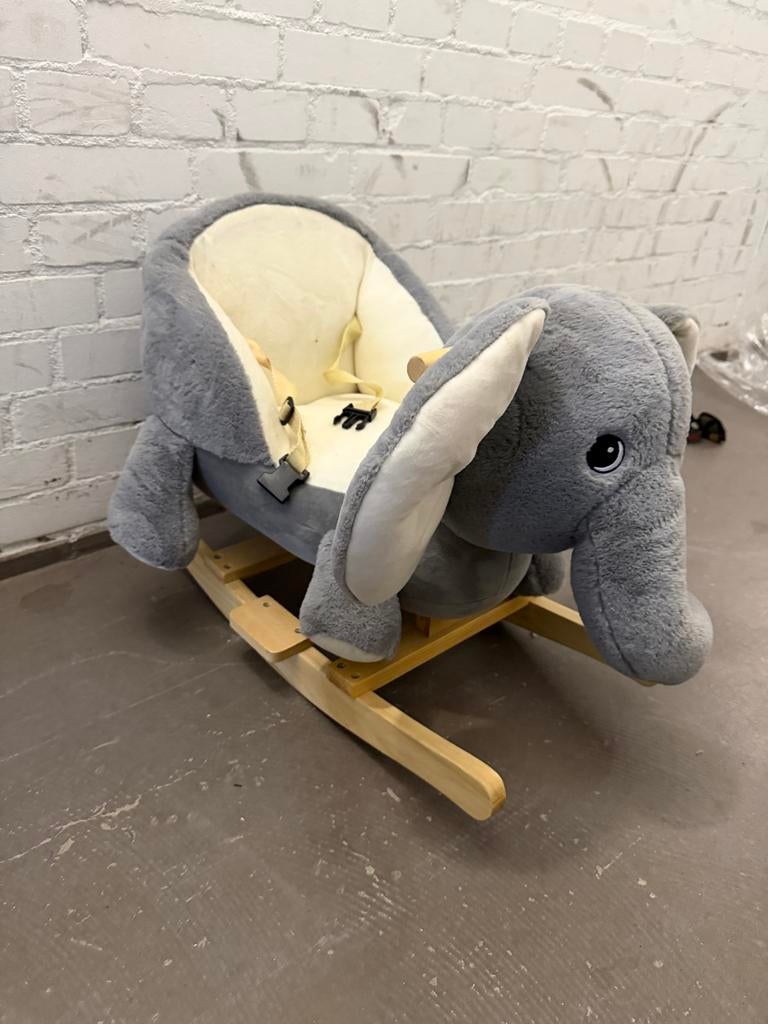 Hobbelolifant met geluid van Tryco, Kinderen en Baby's, Speelgoed | Overig, Gebruikt, Jongen of Meisje, Ophalen of Verzenden
