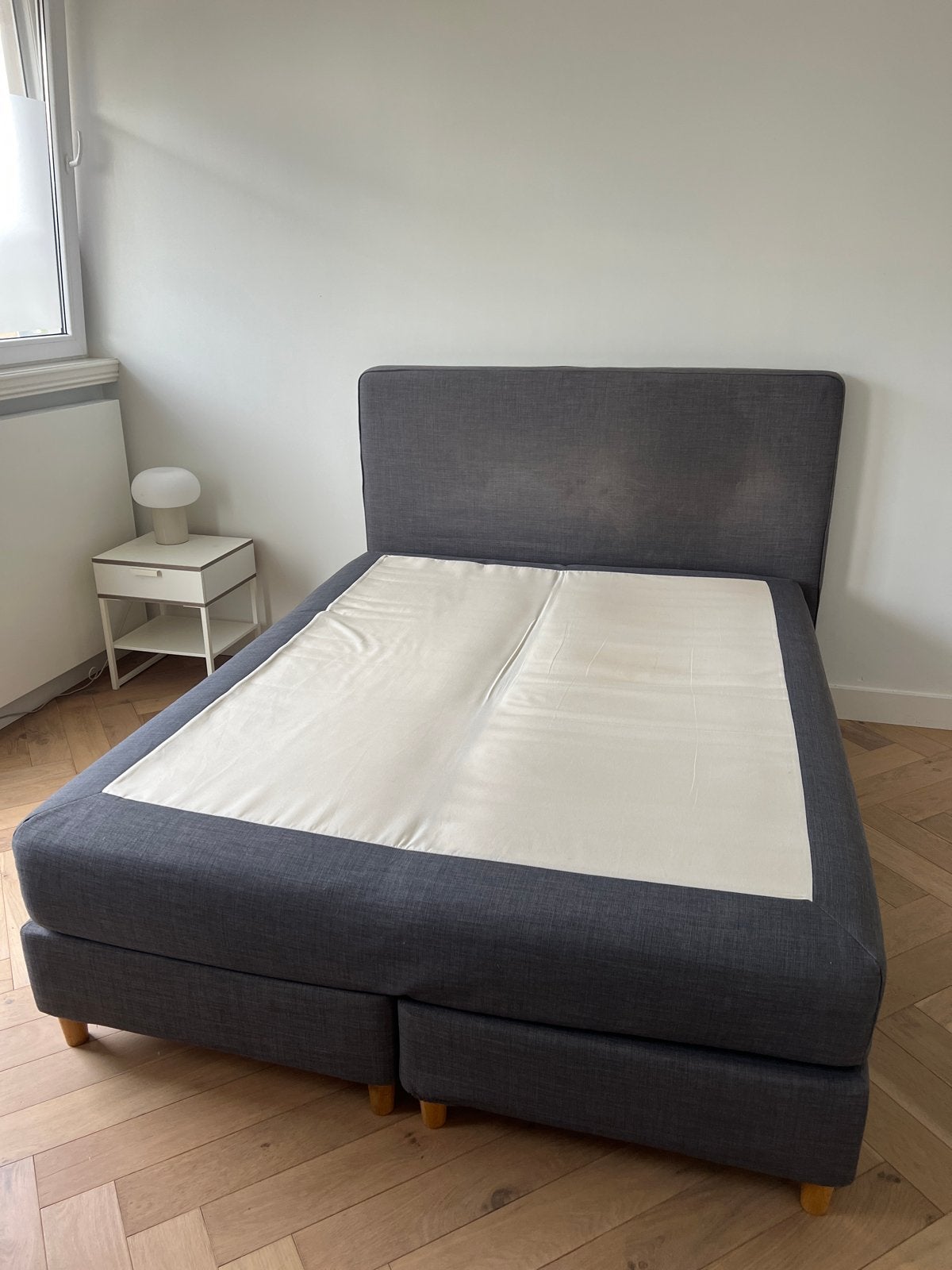 GRATIS Ikea boxspring 160x200, Ophalen, Gebruikt, Tweepersoons, 200 cm