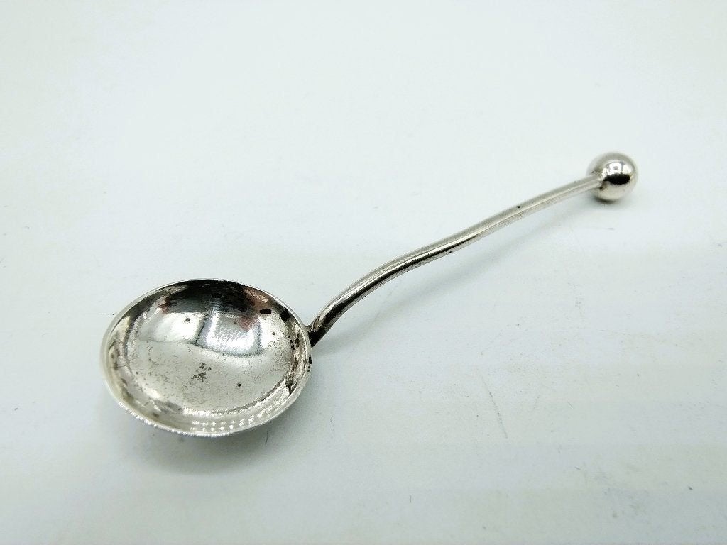 Zilveren zoutlepeltje, W. Devenport, Birmingham, 1902, Verzenden, Zilver
