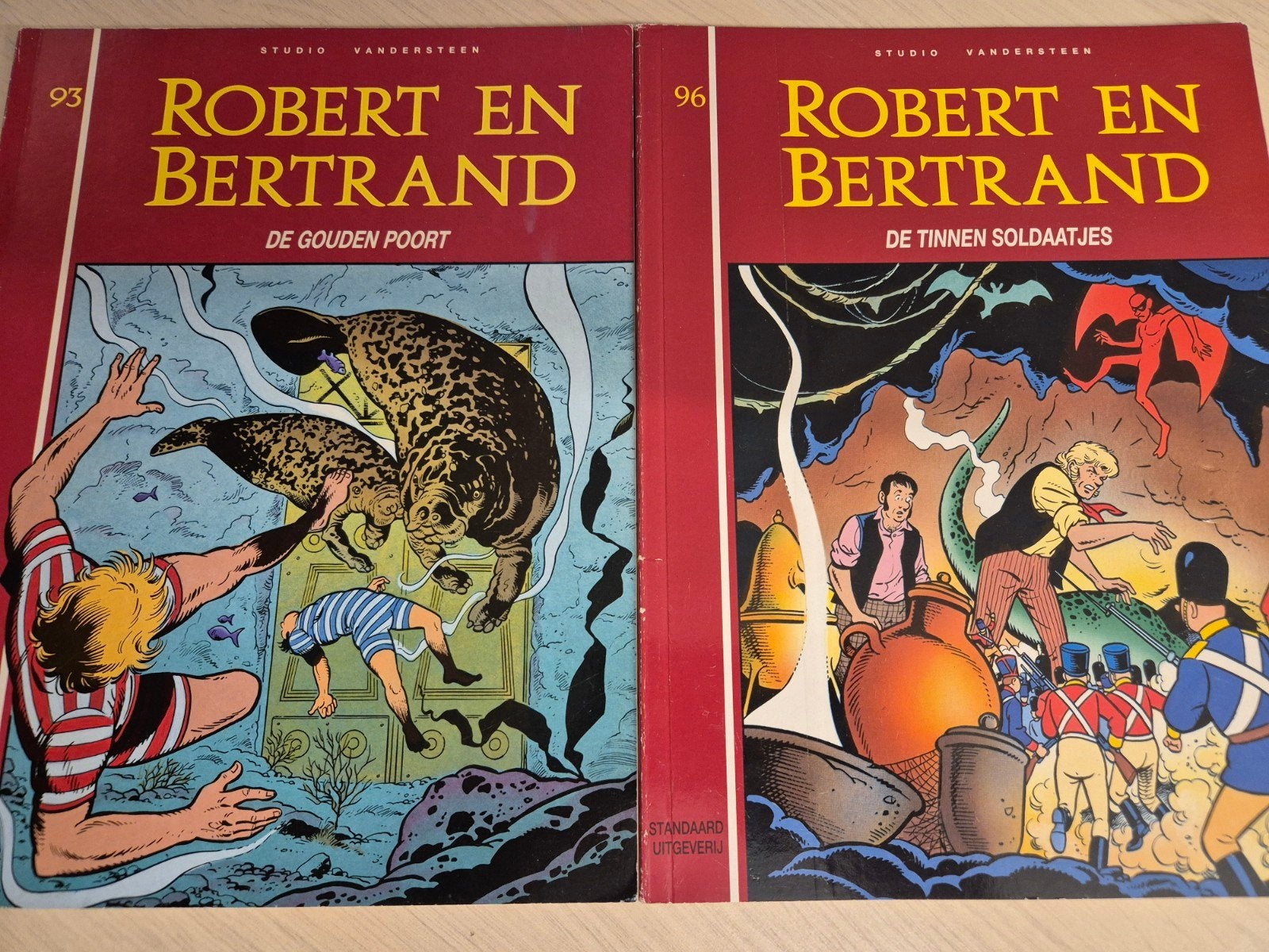 nummer 93 96 2 stuks Robert en Bertrand keurige staat, Meerdere stripboeken, Ophalen of Verzenden, Zo goed als nieuw, Willy Vandersteen