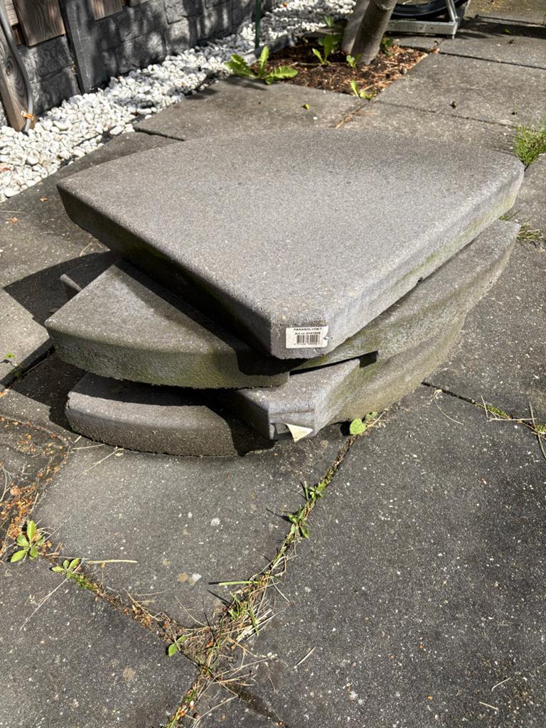 Parasolvoeten - 25kg, Tuin en Terras, Parasols, Ophalen, Zo goed als nieuw