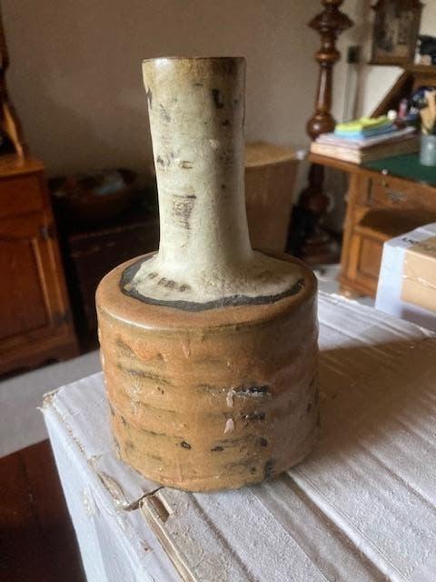 Vintage keramiek vaas, Huis en Inrichting, Woonaccessoires | Vazen, Overige kleuren, Aardewerk of Porselein, Ophalen of Verzenden