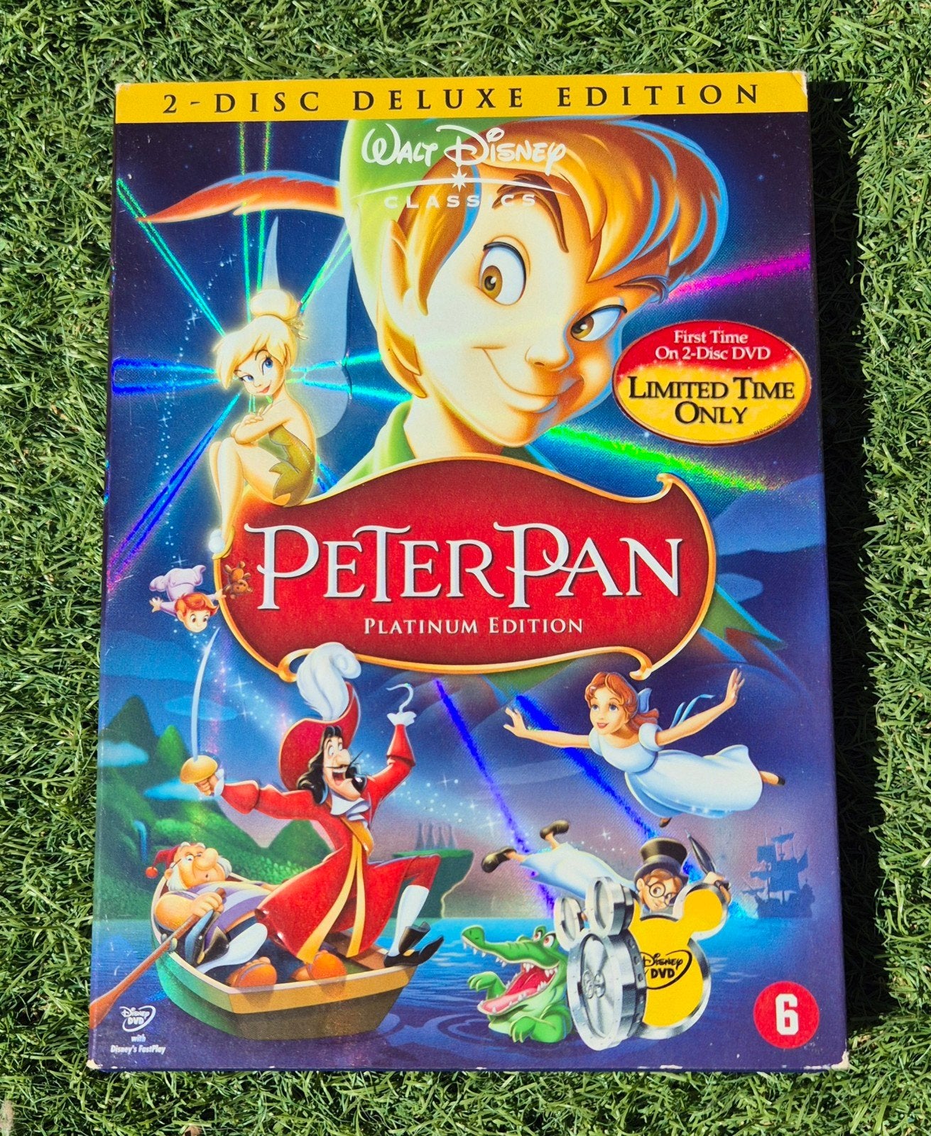 Peter Pan Platinum Edition DVD - Holografische hoes, Nederlands, Animatie, Nederlands, Ophalen of Verzenden
