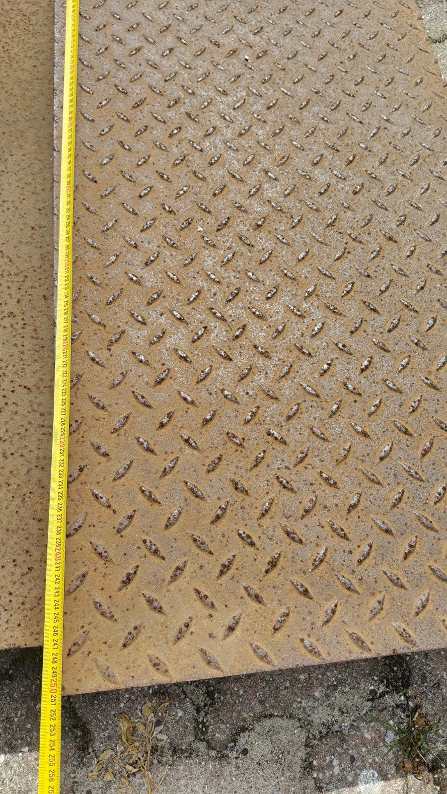 stalen rijplaten, Ophalen, Gebruikt