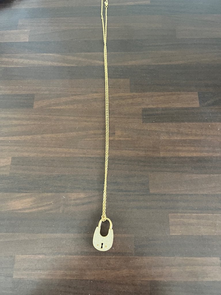 Michael kors ketting, Overige materialen, Met strass, Ophalen of Verzenden, Zo goed als nieuw