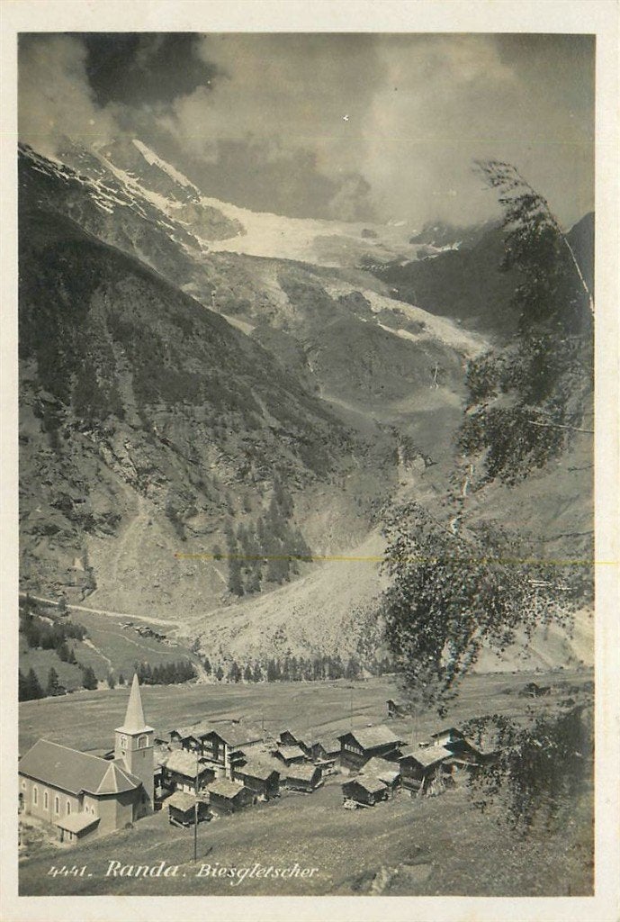701-450-007 Randa Biesgletscher, Ophalen of Verzenden, Voor 1920, Overig Europa