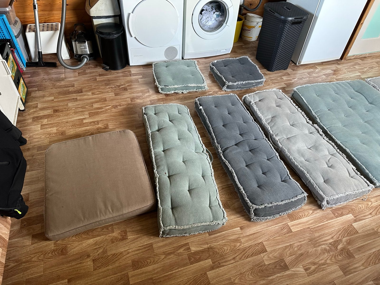 Comfortabele palletkussens voor binnen en buiten, Ophalen, Gebruikt